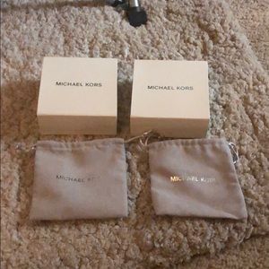 Michael Kors jewelry dust bag and box
